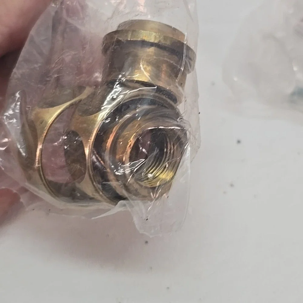 The American Brass Manufacturing Co. Brass 2-valve Tub Filler Threaded Escutcheo